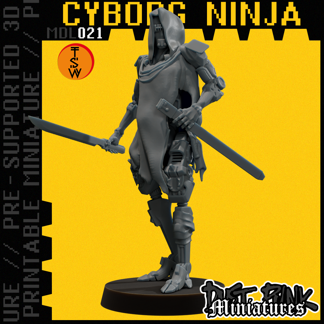 MDL021 CYBORG NINJA [PRE-SUPPORTED]